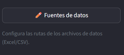 Estructura de un archivo Excel fuente