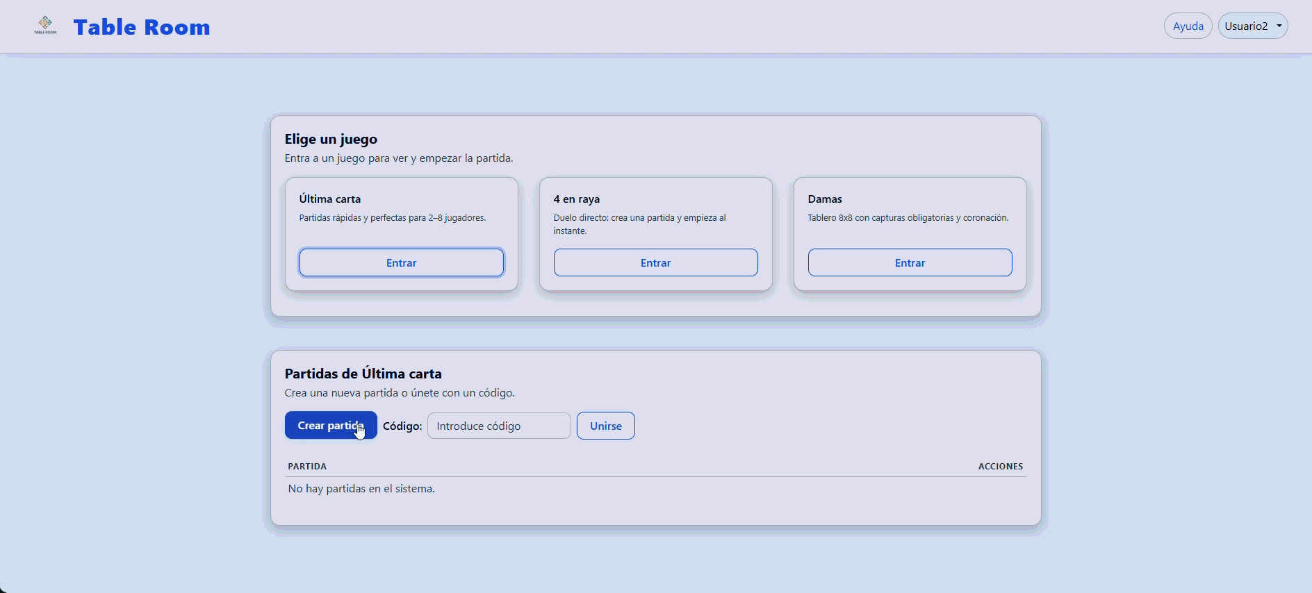 Última Carta gameplay